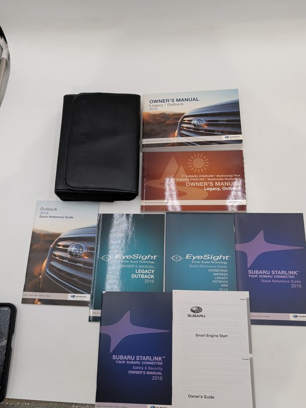 2016 Subaru Legacy Outback Owners Manual With Starlink System & Case