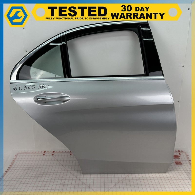 15-21 Mercedes C300 W205 REAR RIGHT PASSENGER SIDE DOOR SHELL Silver 775 OEM