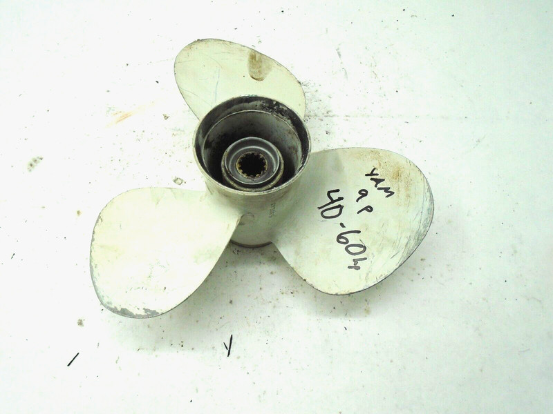 SOLAS YAMAHA ALUMINUM PROPELLER WHITE STANDARD R/H 12.1 DIA 9 P 40-60 HP PROP