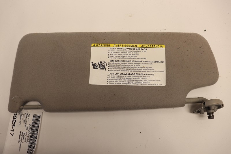 2007-2013 TOYOTA TUNDRA SR5 RIGHT PASSENGER SIDE SUN VISOR CLOTH W/ MIRROR OEM