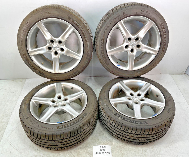 ✅ 97-02 FOR Jaguar XK8 Radius R6 Wheel Rim 18x9 W/ Michelin Tires *