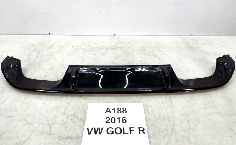 ✅ 2015-2017 OEM Volkswagen Golf R Rear Bumper Spoiler Lip Valance Trim Black