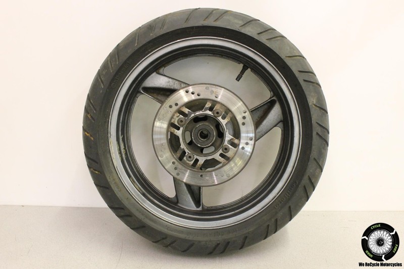 1993 Kawasaki Ninja ZX6 ZX600D REAR WHEEL BACK RIM W BRAKE DISC ZX 6 ZZR 93