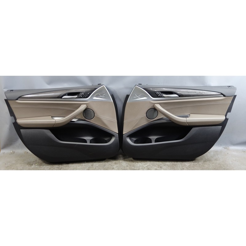 20-24 BMW F97 X3M X4M Front Interior Door Card Panel Pair Adelaide Grey OEM