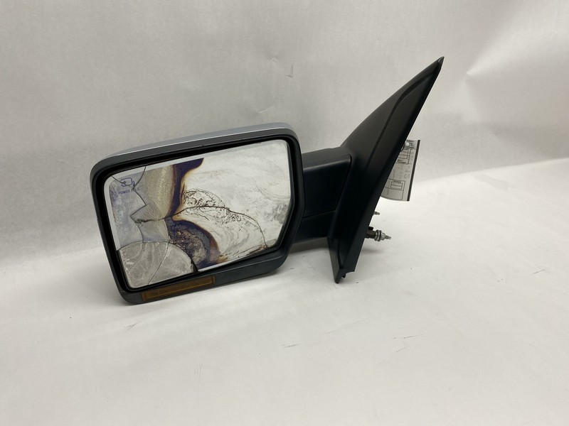 07-14 FORD F-150 F150 LEFT DRIVER SIDE POWER FOLD DOOR MIRROR OEM BUSTED GLASS