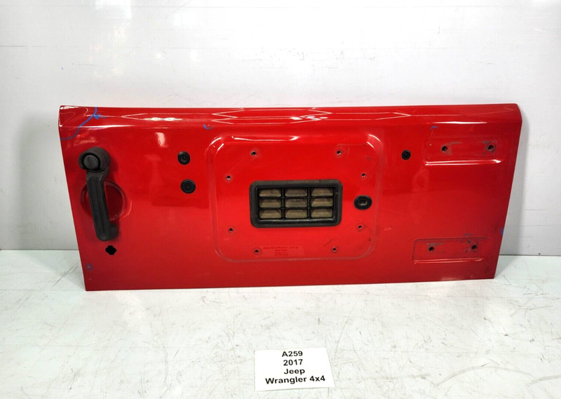 ✅ 2007-2018 OEM Jeep Wrangler JK Rear Tailgate Liftgate Trunk Lid Red PRC NOTE*