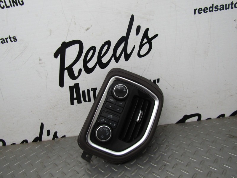 19-22 Silverado Brown Leather Dashboard Dash Headlight Control Switch Panel OEM