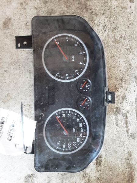 2009 DODGE RAM 1500 Speedometer Cluster MPH w/o Vehicle Information Center