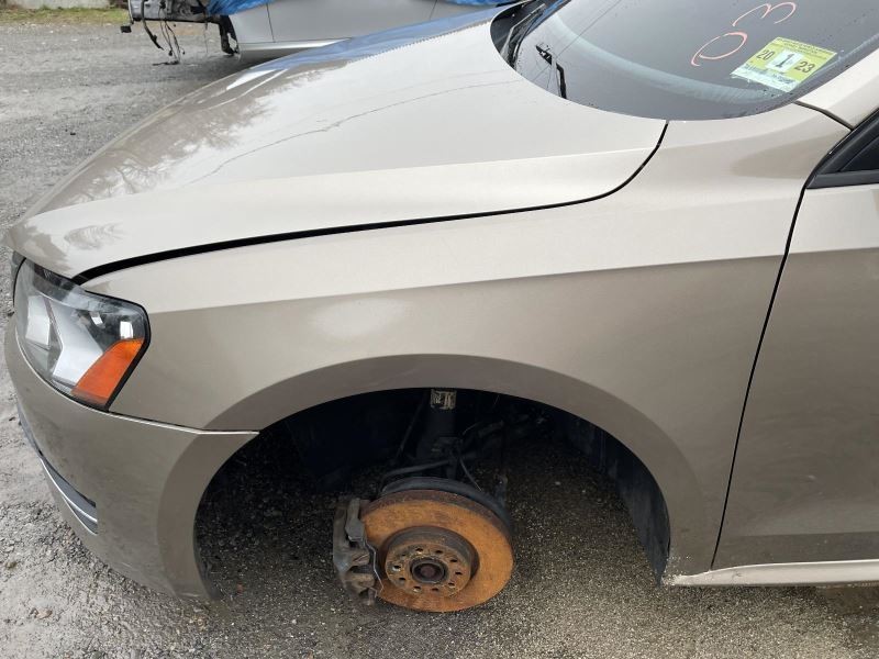 LEFT FENDER REPAINTED TAN PC: 0N0N FITS 12-15 VOLKSWAGEN PASSAT 38417