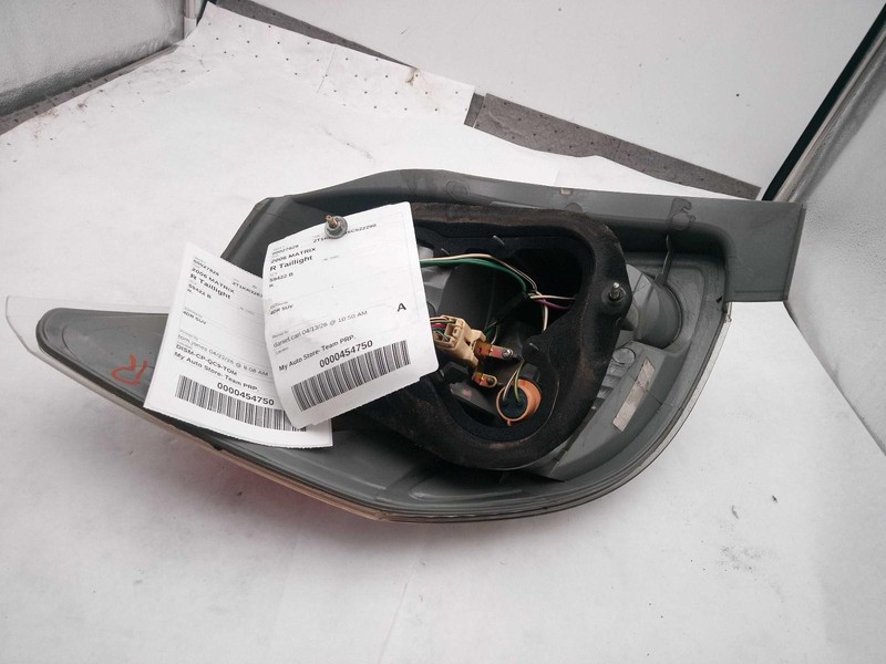 2006 Toyota Matrix Right Tail Light Assembly Grey OEM Used 289370 240K Miles