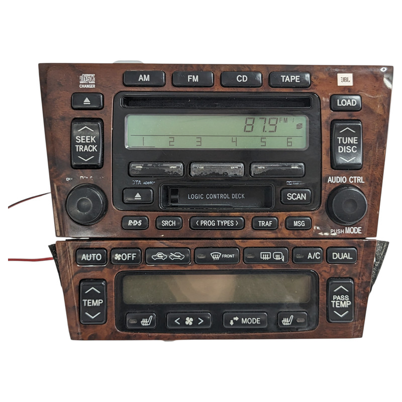 00-04 Toyota Avalon JBL Radio Stereo Cassette CD Climate Temperature Control OEM
