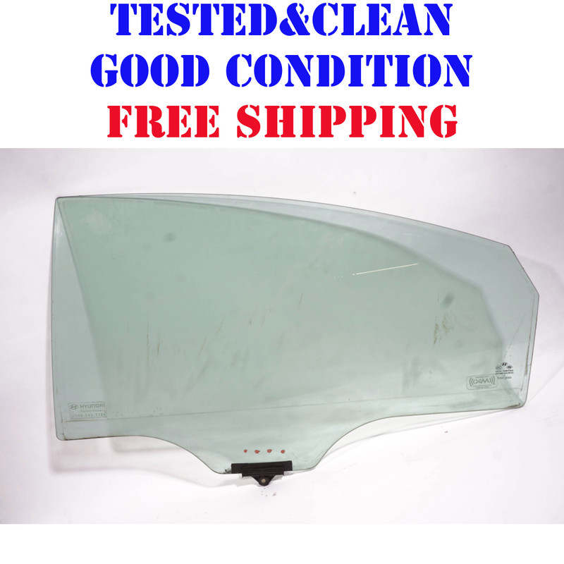 11-2014 HYUNDAI SONATA REAR LEFT DRIVER SIDE DOOR WINDOW GLASS OEM