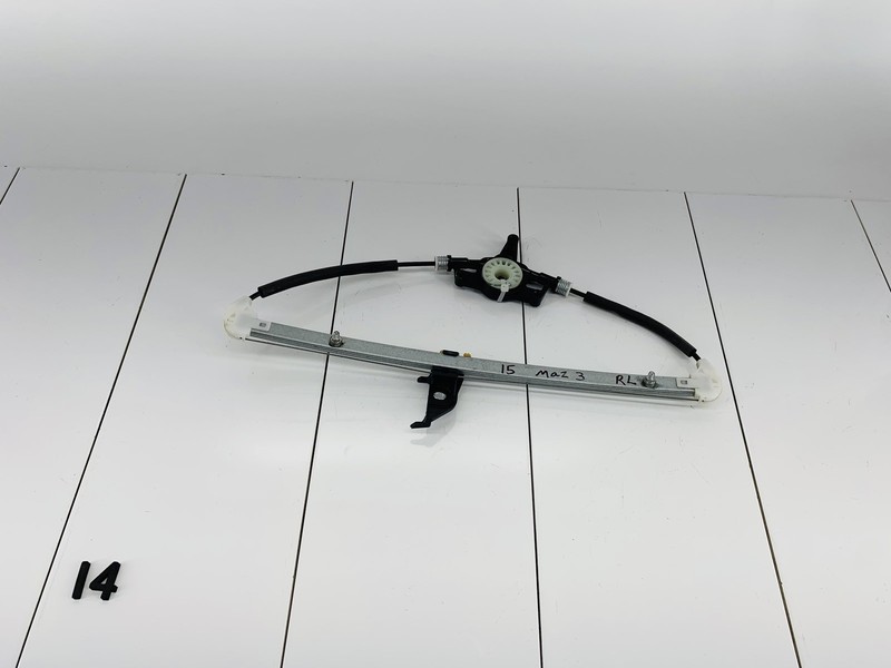 14-18 MAZDA 3 SEDAN REAR LEFT DRIVER SIDE DOOR WINDOW REGULATOR OEM