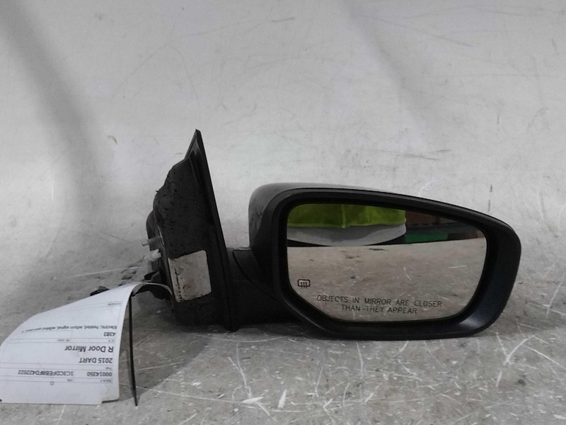 2015 Dodge Dart Right Door Mirror Assembly - Used, 22000 Miles, OEM No
