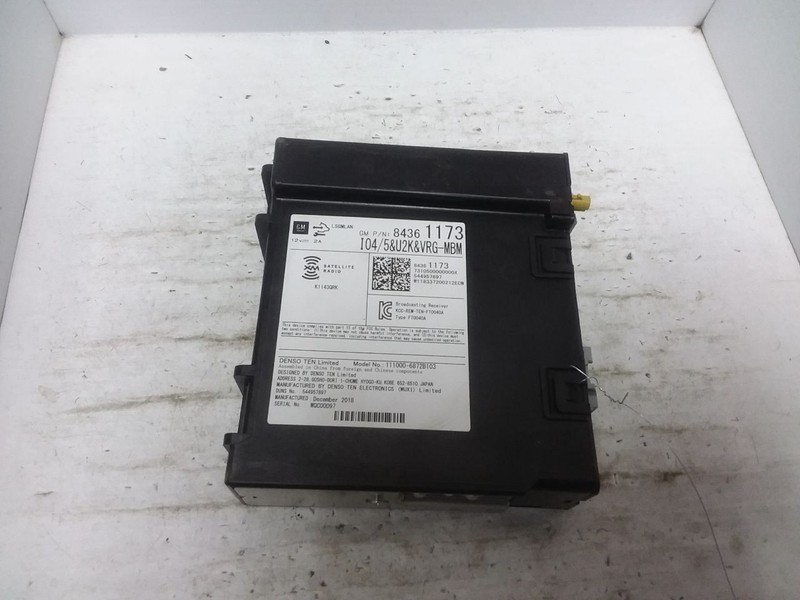Radio Receiver ID 84361173 Fits 18-21 CAMARO 1705062