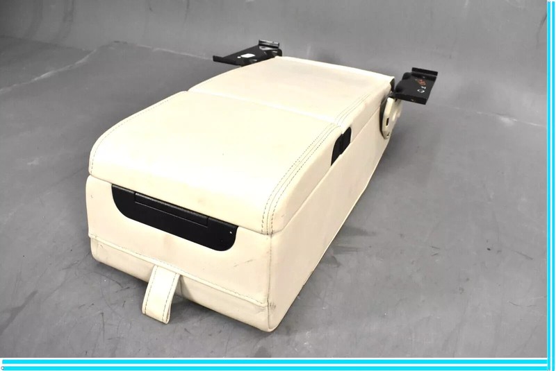 10-19 Jaguar XJ XJL X351 Rear Seat Center Armrest W/ Cup Holder Beige OEM