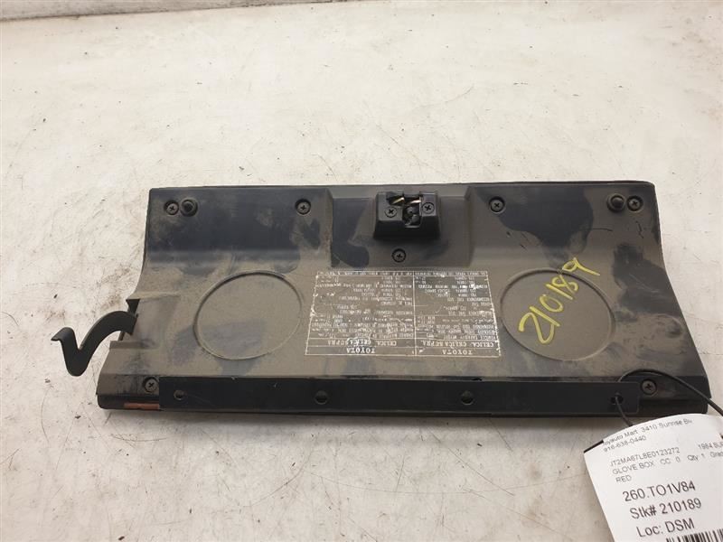 84 TOYOTA SUPRA GLOVE BOX LID RED