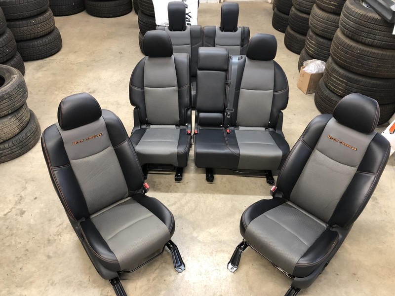17-'20 NISSAN PATHFINDER SV manual cloth/leather seat set heated Rock Creek OEM