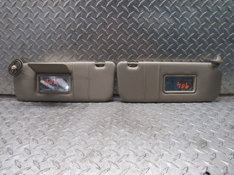 06 07 08 TOYOTA COROLLA LEFT & RIGHT SUN VISORS PAIR CE/LE/S MODEL