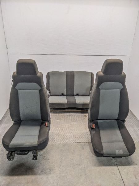 Complete Seat Set Black and Gray Manual Cloth Fits 03-06 WRANGLER 1072532