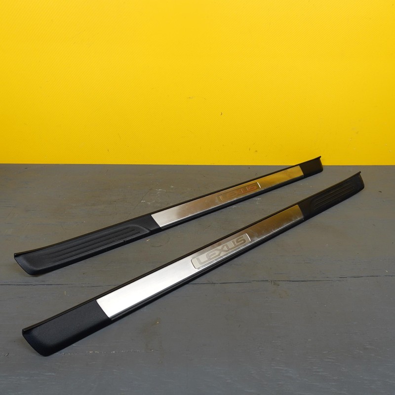 2015-2019 LEXUS RC350 FRONT STAINLESS DOOR SILLS PLATES PAIR LEFT & RIGHT OEM