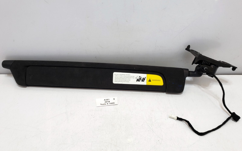 ✅ 16-23 OEM Tesla Model X Front Right Passenger Side Sun Visor Alcantara Black*