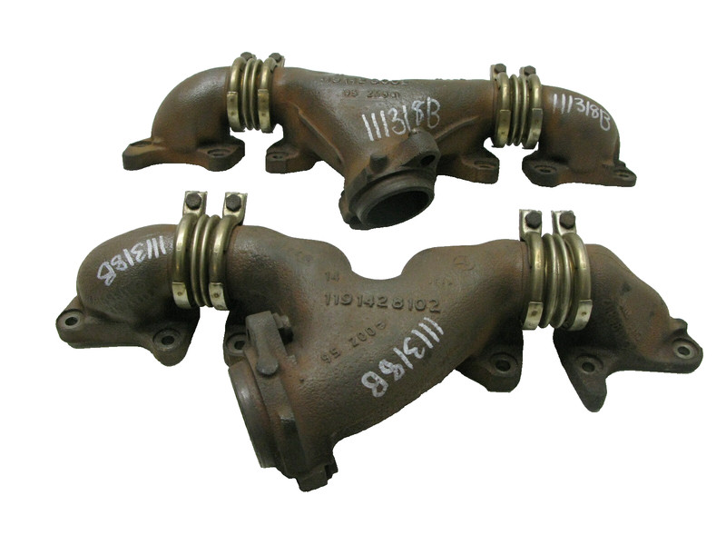 92-99 MERCEDES R129 SL500 S500 EXHAUST MANIFOLD HEADER LEFT RIGHT SET 111318B