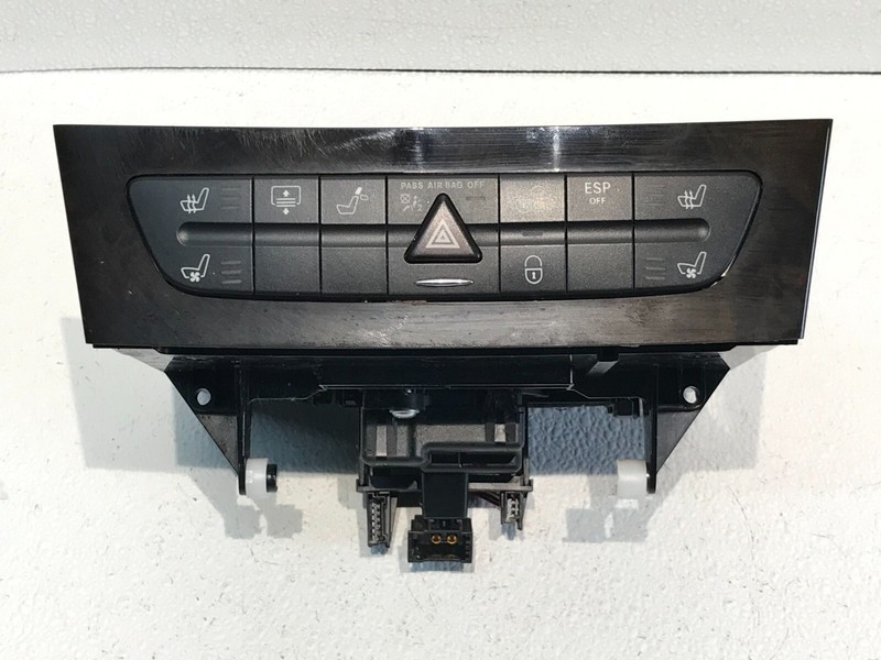 03-09 Mercedes W211 E350 E500 CLS500 Hazard Light ESP Switch Control Panel Wood
