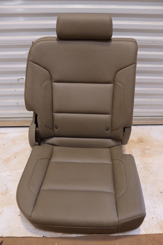 2015-2016 GMC SIERRA 2500 HD REAR 2ND SECOND ROW RIGHT SIDE SEAT LEATHER TAN OEM