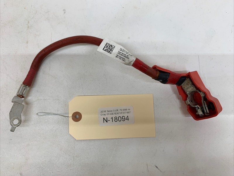 17-23 TESLA MODEL 3 BATTERY POSITIVE PLUS CABLE WIRE WIRING HARNESS 18094 B147