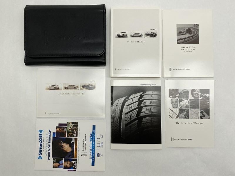 Owners Manual 2014 Lincoln MKZ 80995