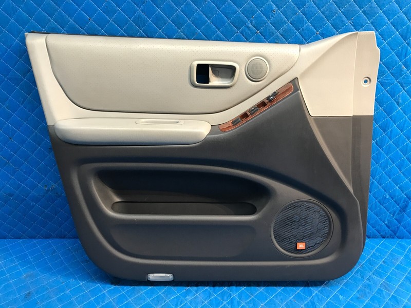 04 05 06 07 TOYOTA HIGHLANDER Front Left Driver Door Trim Panel OEM Gray