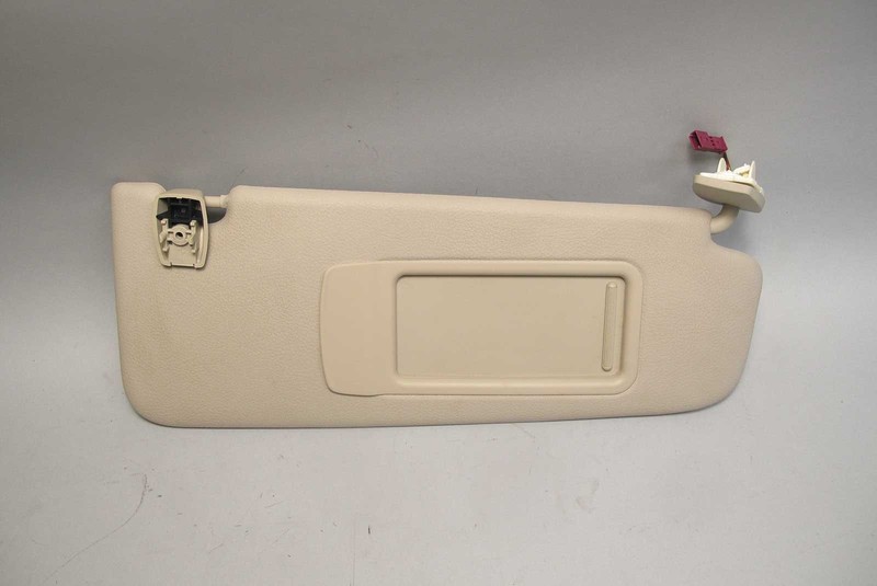 2011-2016 BMW F10 5-Series Right Front Passenger's Sun Visor Oyster Beige Vinyl