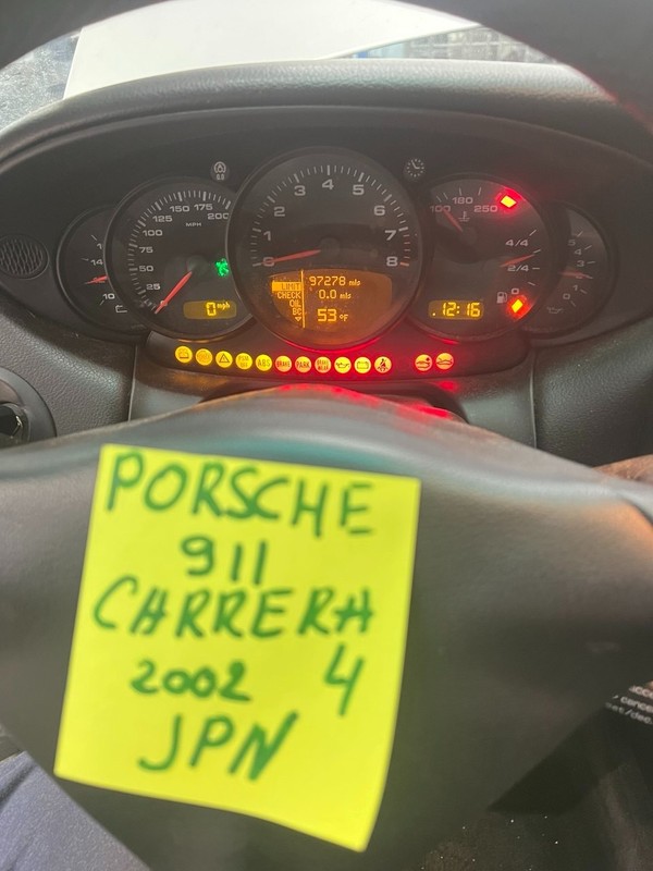 02-05 PORSCHE 911 CARRERA 4 996 3.6L AWD MT INSTRUMENT CLUSTER GAUGE SPEEDOMETER