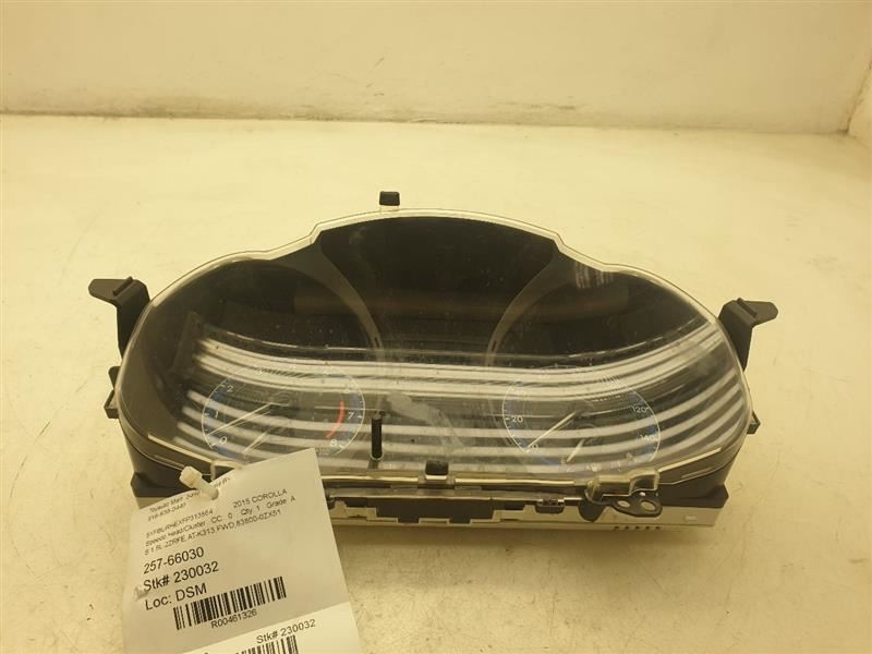 14-16 TOYOTA COROLLA SPEEDOMETER INSTRUMENT CLUSTER