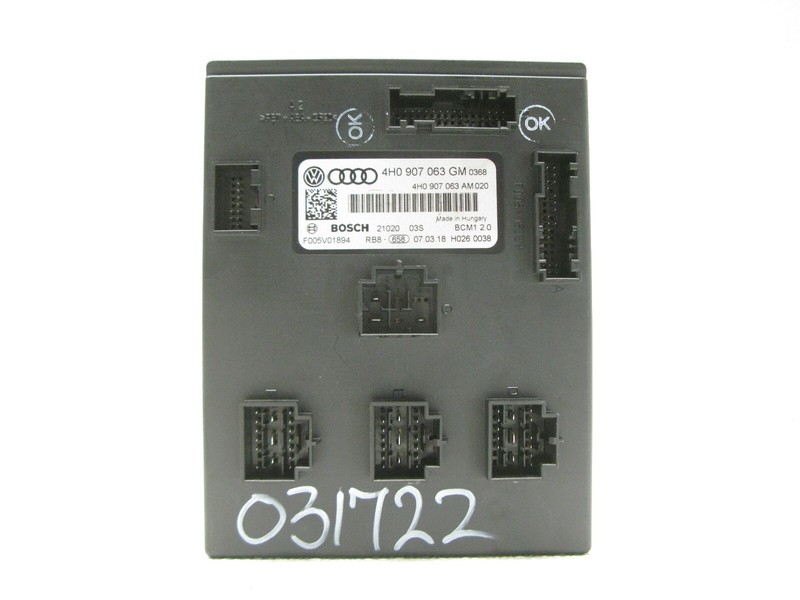 12-18 AUDI C7 A6 S6 A7 S7 QUATTRO BODY CONTROL MODULE COMPUTER BCM OEM 031722