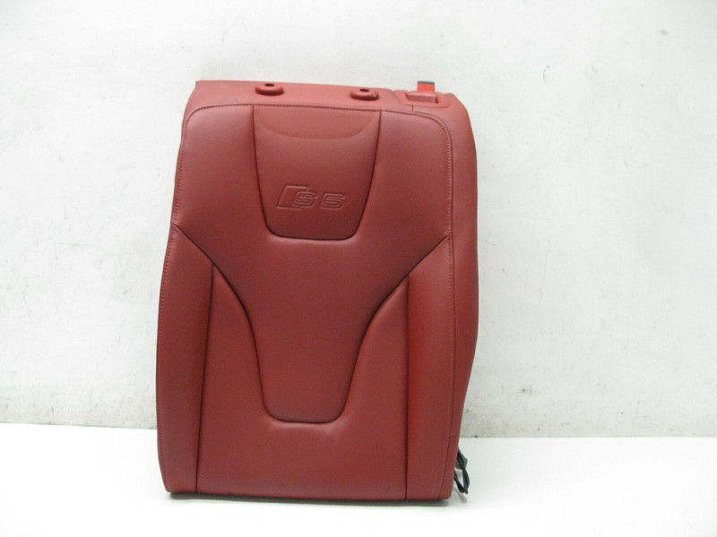 08-17 AUDI 8T S5 COUPE REAR BACK UPPER SEAT DRIVER LEFT RED 021120