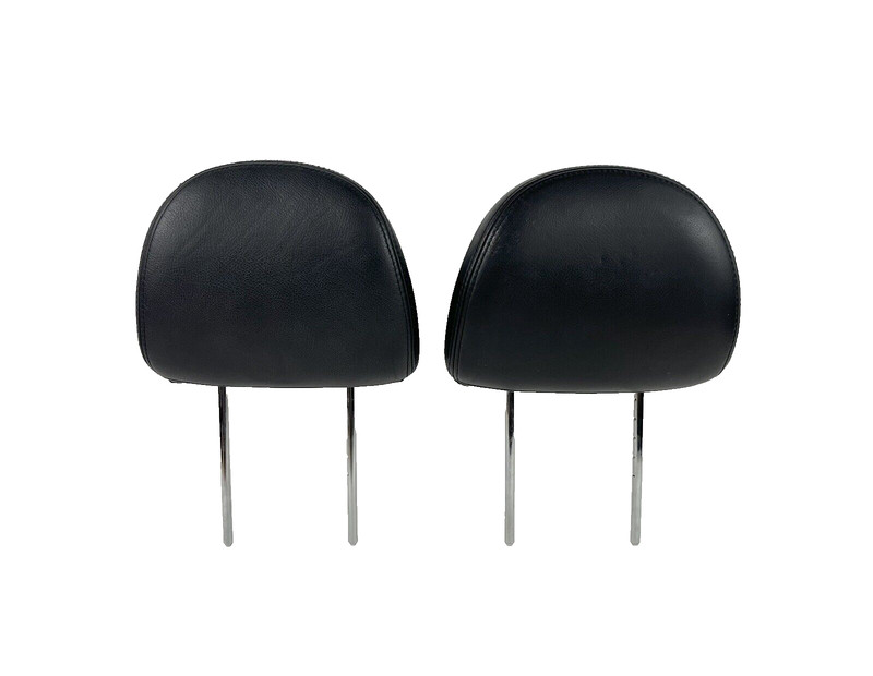 2005-2010 Kia Sportage Front Seats Headrests Head Rests Pair Black Leather OEM