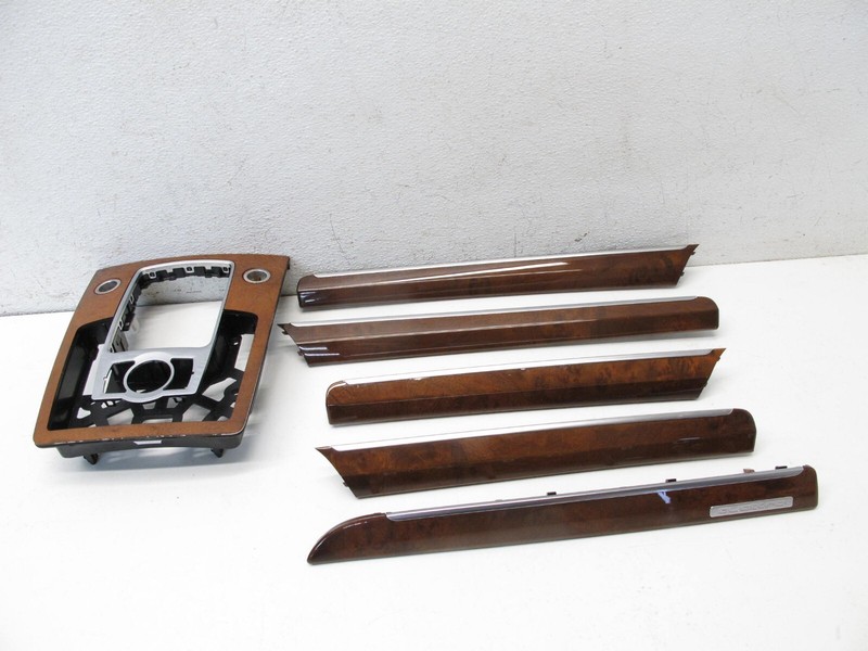 07-15 AUDI 4L Q7 CONSOLE DOOR PANEL INTERIOR WOOD TRIM SET OEM 013024