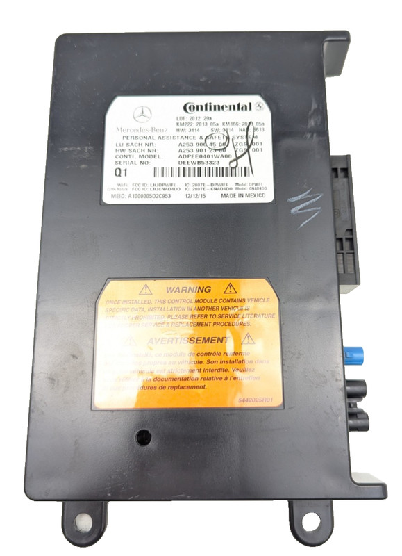 15-17 Mercedes W212 E400 CLS550 E350 Tele Aid Control Module 2539004500 OEM