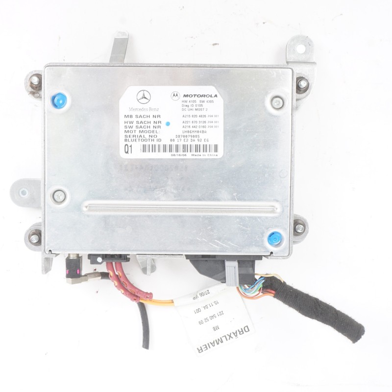 2007-2013 Mercedes S550 W221 Bluetooth Communication Controller Module OEM