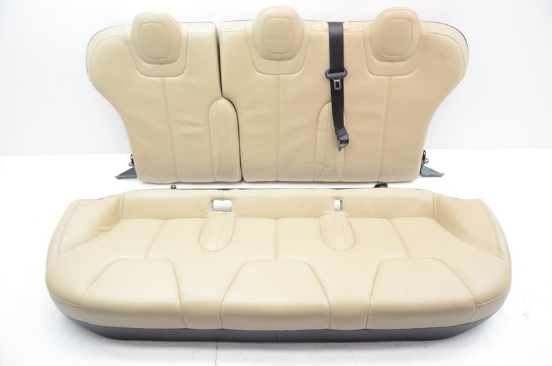 12-16 Tesla Model S Tan Leather Rear Seat 2nd Row Seat