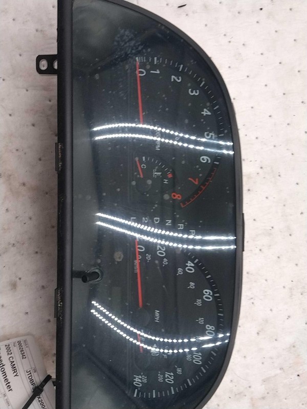 Used Speedometer Gauge fits: 2002 Toyota Camry cluster MPH 6 cylinder LE black f