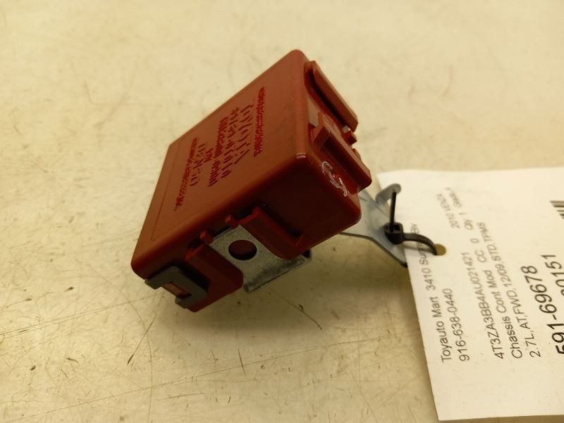 09-16 TOYOTA VENZA 2.7L FWD AT CHASSIS ECM TPMS CONTROL MODULE ASSEMBLY