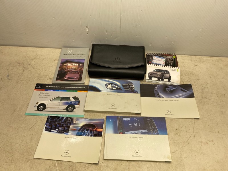 2003 MERCEDES-BENZ ML350 OWNERS MANUAL BOOK SET OEM