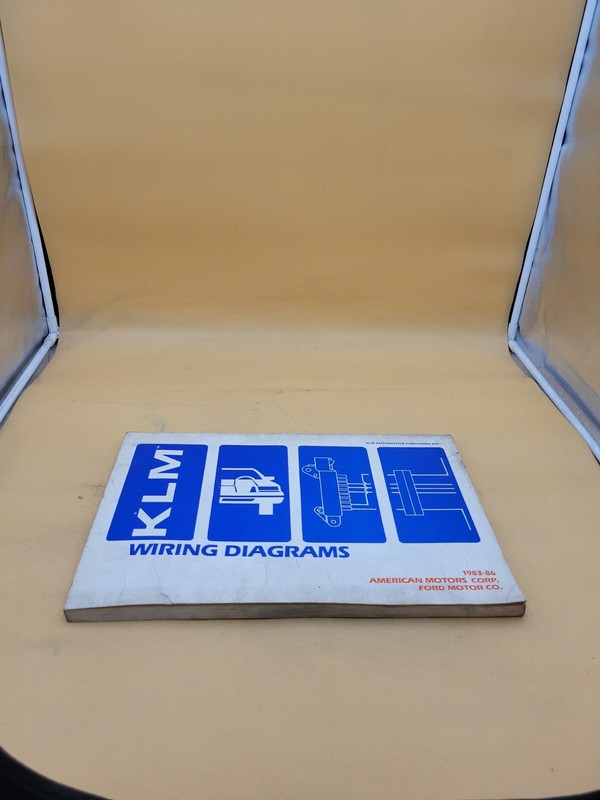 1983-86 KLM FORD AMERICAN MOTORS WIRING DIAGRAMS GUIDE MANUAL BOOK MUSTANG CAPRI