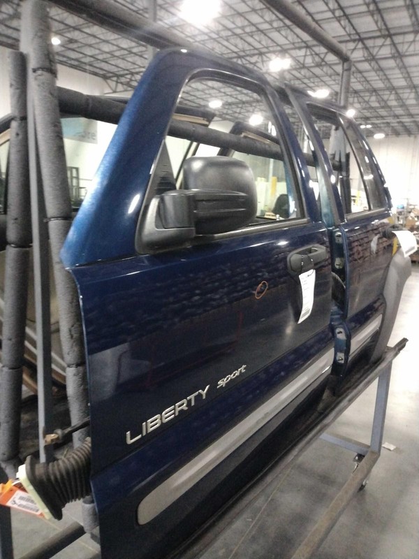 2002 Jeep Liberty Left Door Blue DENT 4DR SUV OEM 239271 89K Miles