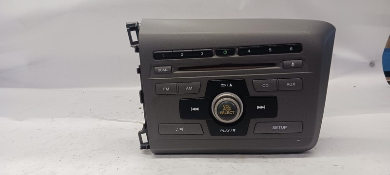 12 HONDA CIVIC radio assembly head unit w/o navigation OEM 1 Year Wnty!