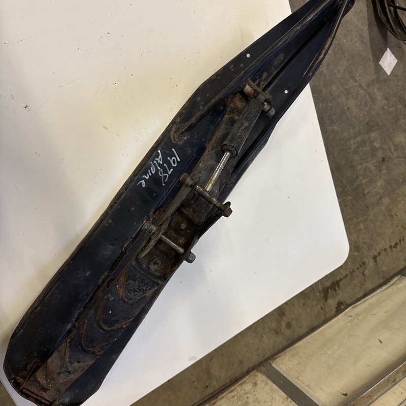 1978 Ski-Doo Alpine 640 Vintage Snowmobile front metal ski and suspension