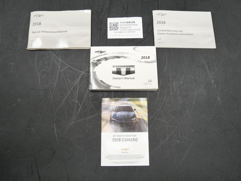 Used Owners Manual Information Guide Booklets Set 2018 Chevy Camaro SS 6.2L OEM